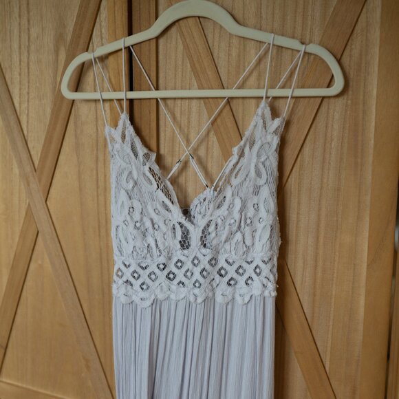 Free People Adella Maxi Slip Dress - Star Dust - Picture 2 of 2